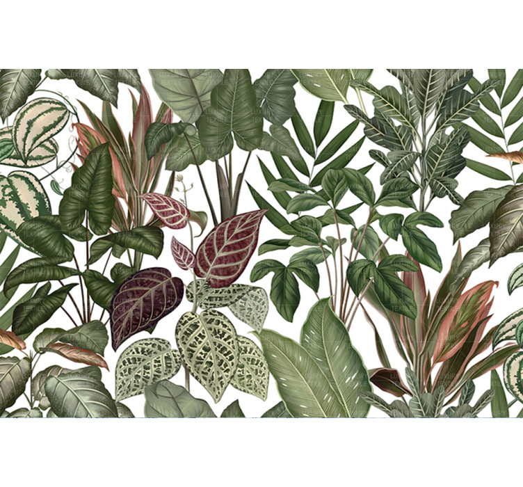 Безшовні фотошпалери Engraving leaves2